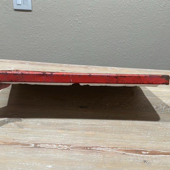 Vintage Cooler Lid w/“Santa” Stencil - Picture 3 of 5